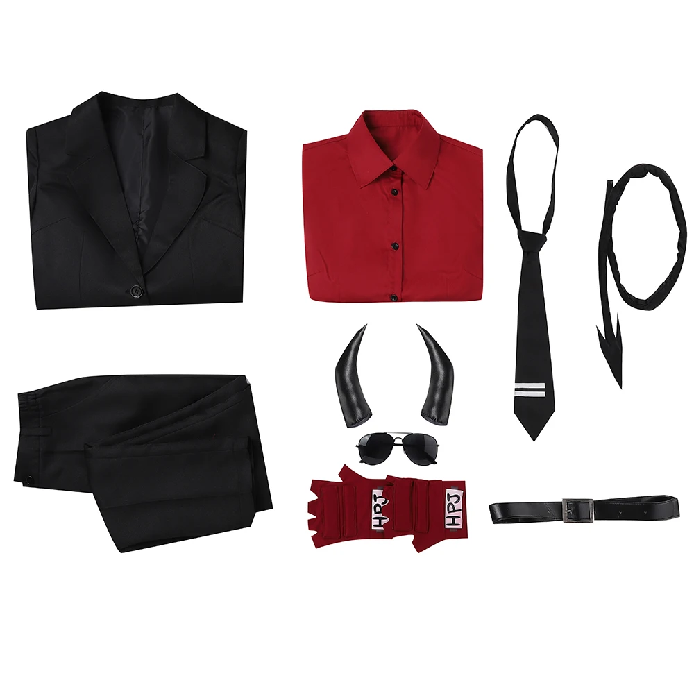 Костюм для косплея блейзер рубашка штаны хвост уши Хэллоуин костюм демона |