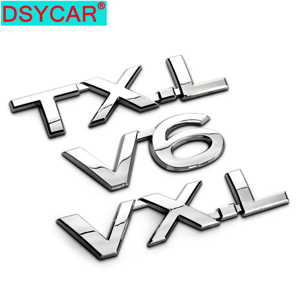 DSYCAR 1 шт. 3D металлический TXL VXL VX V6 автомобильный боковое крыло задний багажник