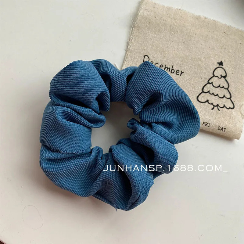 navy blue/Korean version of sweet and cute French large intestine circle hair ring clip girl accessories clips |
