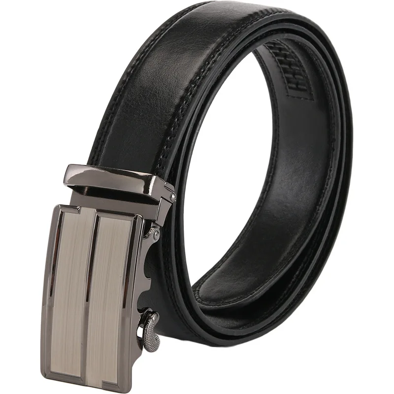 Новый мужской деловой ремень для брюк мужские ремни из воловьей кожи с