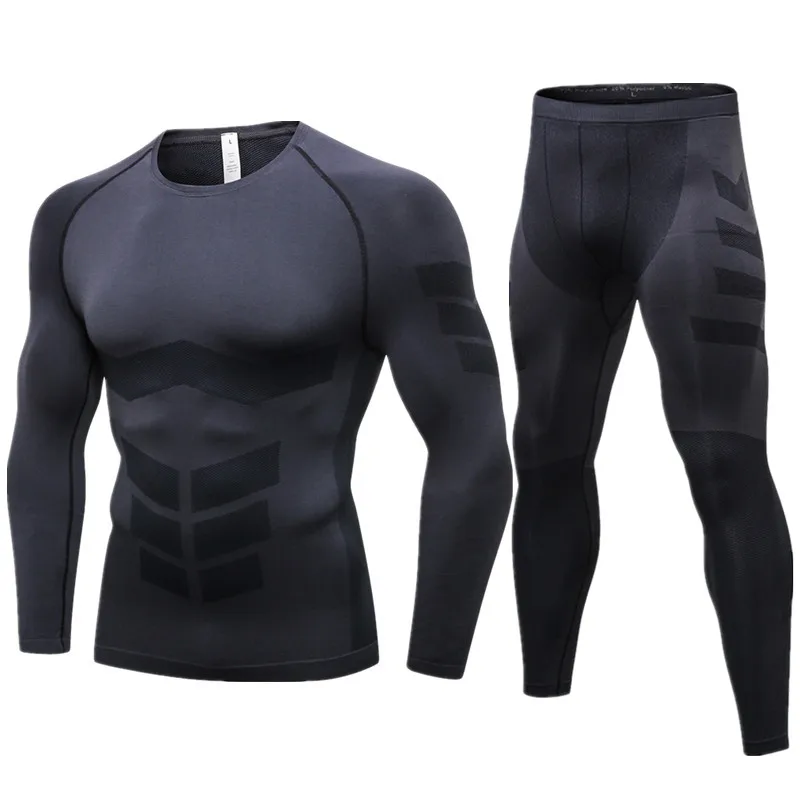 Антимикробное зимнее термобелье набор мужские кальсоны термо одежда леггинсы