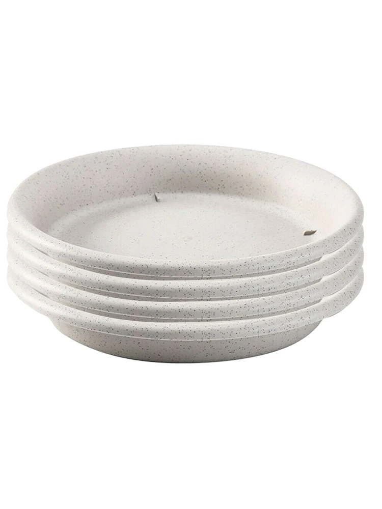 

4Pcs Plant Basin Tray Round Strong Plastic Garden Saucer Water Drip Tray New Plant Trays Resin