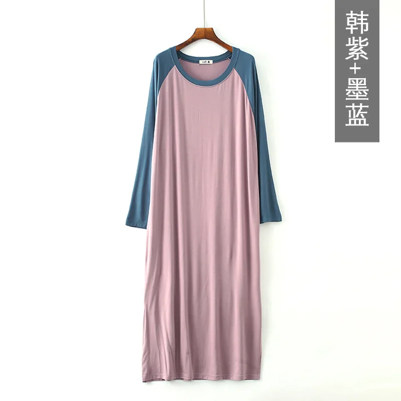 

Women Lounge Wear Nightgown Home Sleepwear Long Sleeve Spring Fall Autumn Nightdress Sleepshirts Night Dress Loungewear Homewear