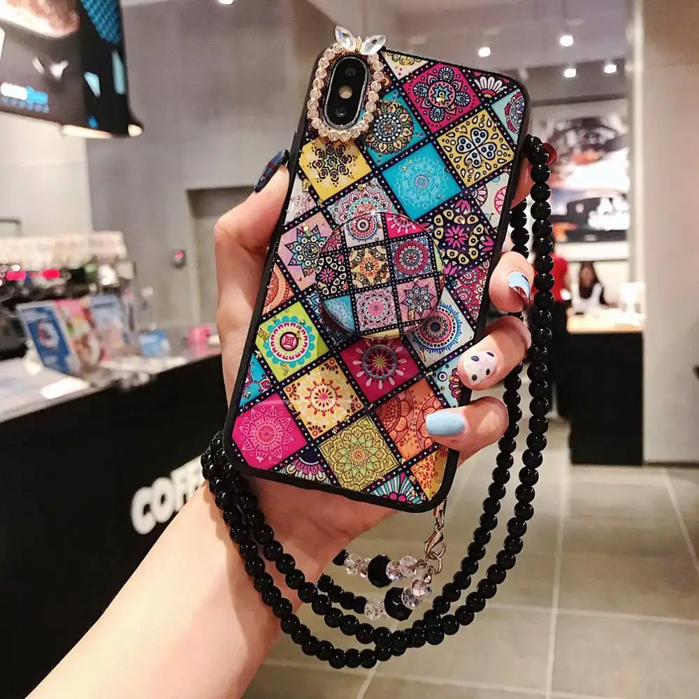 Модный чехол-подставка для телефона с ромбовидной подставкой Huawei P30 P20 PRO Lite милый