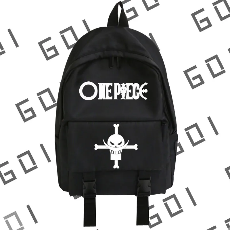 Рюкзак с принтом черепа Луффи и изображением аниме сумка мессенджер на молнии