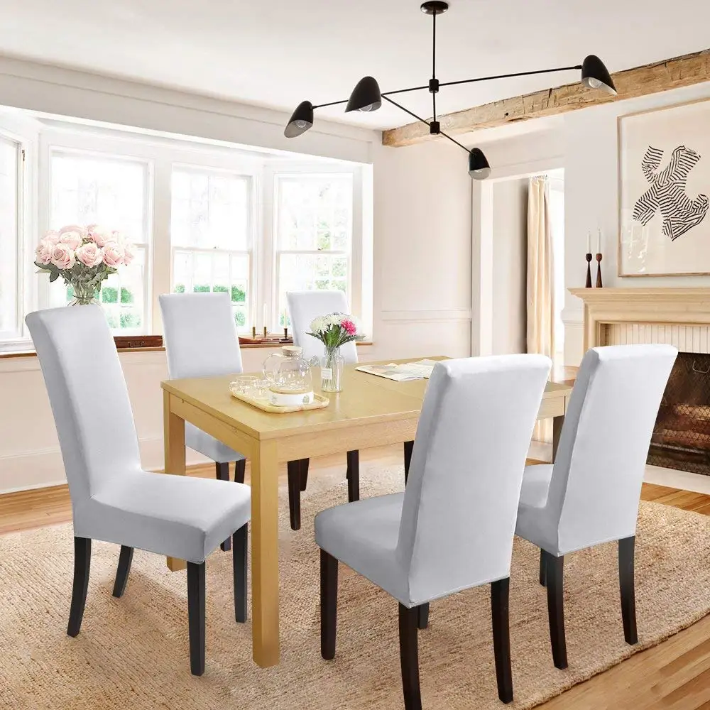 Однотонный чехол Meijuner современный эластичный для стула комнаты вечерние