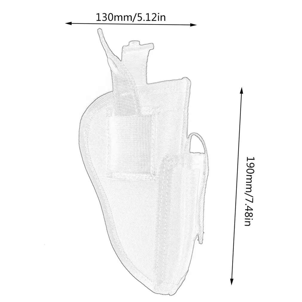 

Outdoor Carry Holster Multi-functional Tactical Universal Holsters Concealed Carry Holster Right and Left Side Waistband Bag