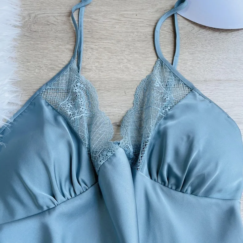 2PCS Robe Set Women Kimono Bathrobe Gown Satin Bride Bridesmaid Wedding Robe Intimate Lingerie Casual Nightdress Lace Nightwear