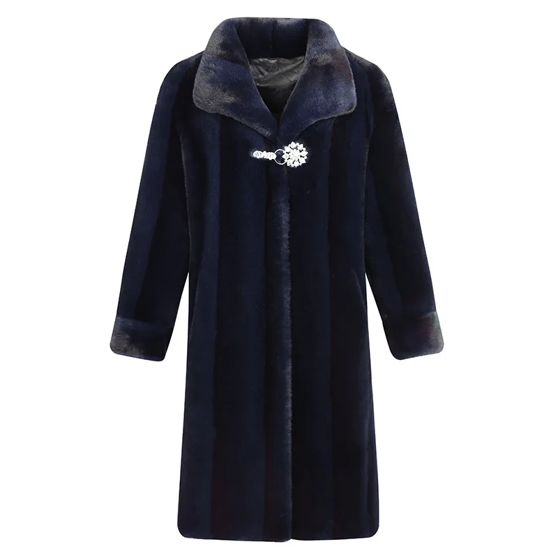 Women real mink coats female mink fur coat genuine long fur coat ladies winter clothes oversize 6xl 5xl 7xl natura fur coats