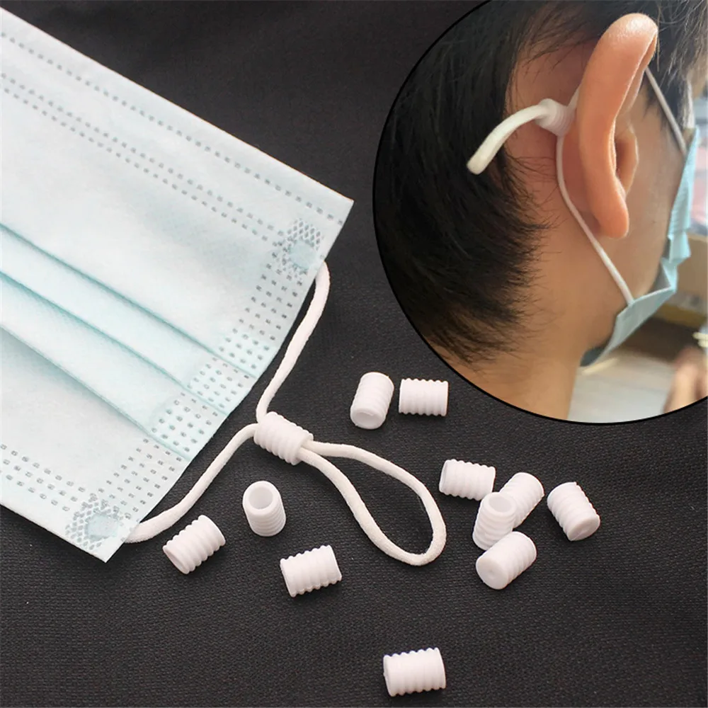 

50/100/200PCS Cord Locks Toggles For Drawstrings Elastic Cord Adjuster Non Slip Stopper Dropshipping DIY Mask accessories