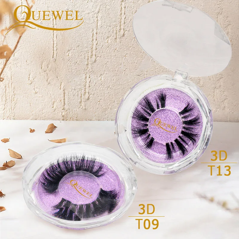 Женские норковые ресницы Quewel прозрачные невидимые тонкие Объемные Накладные с