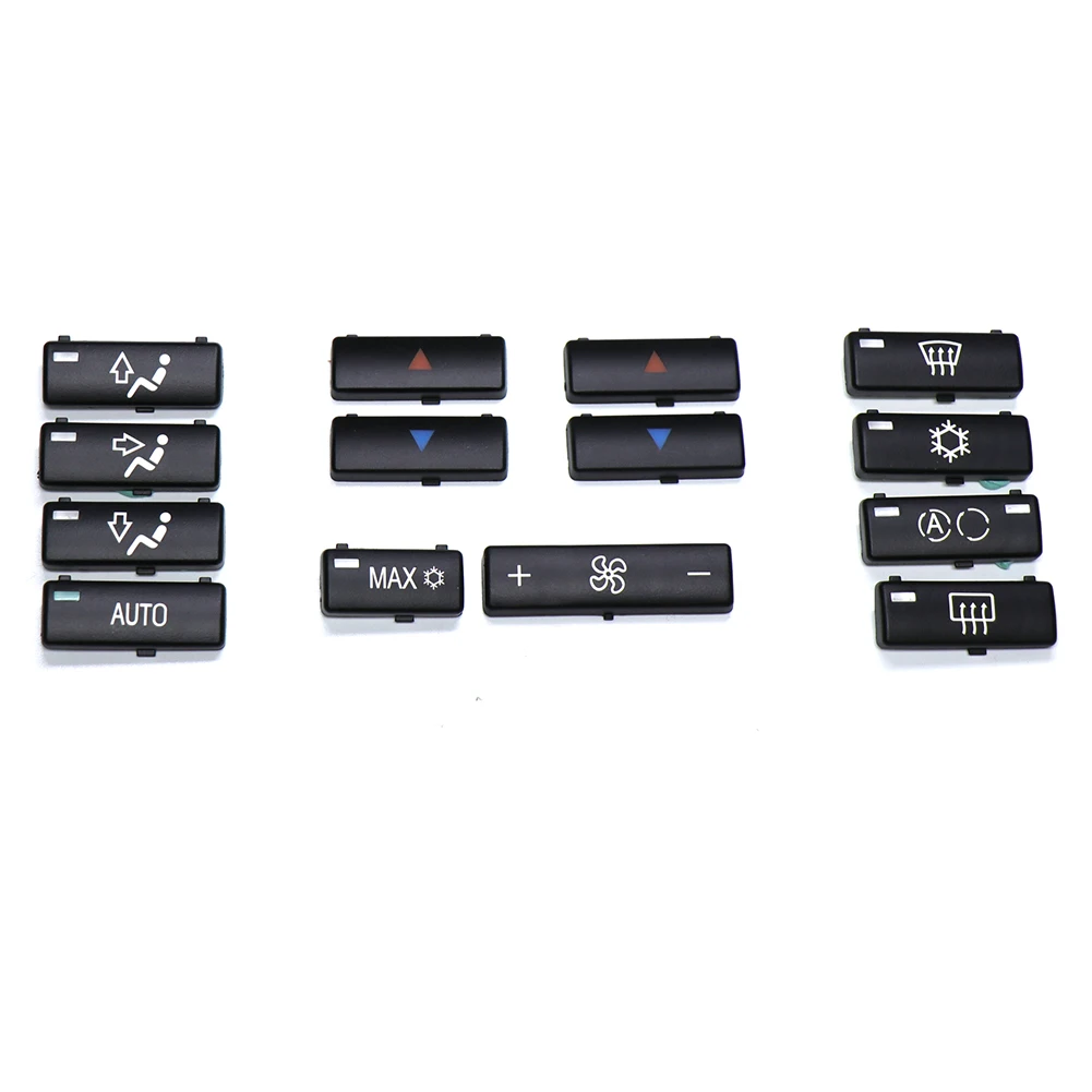 

14pcs Car Climate Control Air Conditioning Switch Button Covers Set for BMW X5 E53 2006-1999 E39 2002-1996