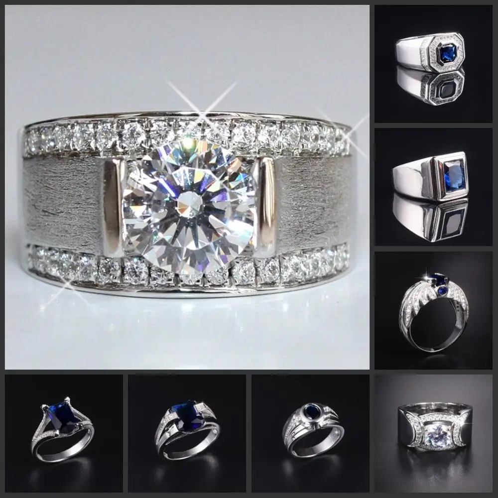 Ювелирные изделия choucong Размер 8/9/10/11 винтажная атмосфера 15ct круглый 5a Циркон
