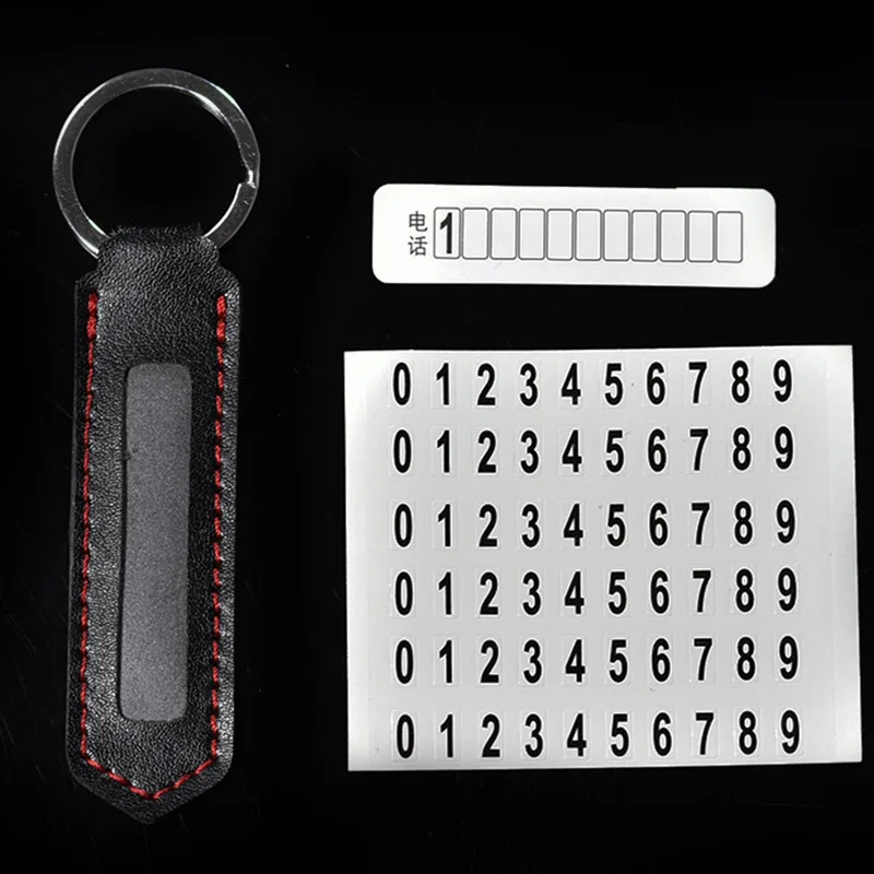 

Car anti lost key chain mobile phone number plate key ring GIFT PENDANT