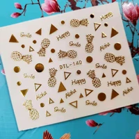 3d nail sticker decals fashion cartoons or shape nail art decorations stickers sliders manicure accessories nails decoraciones