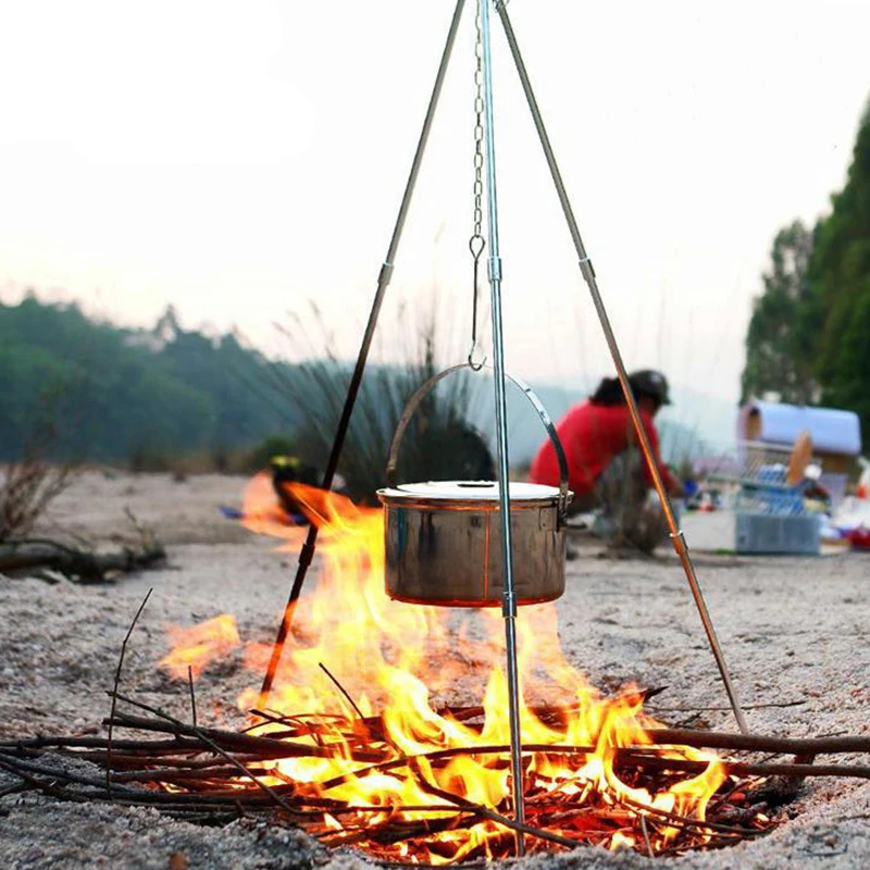 Портативная подставка для гриля Campfire 0 8Л/1 1 л чайник пикника штатив приготовления