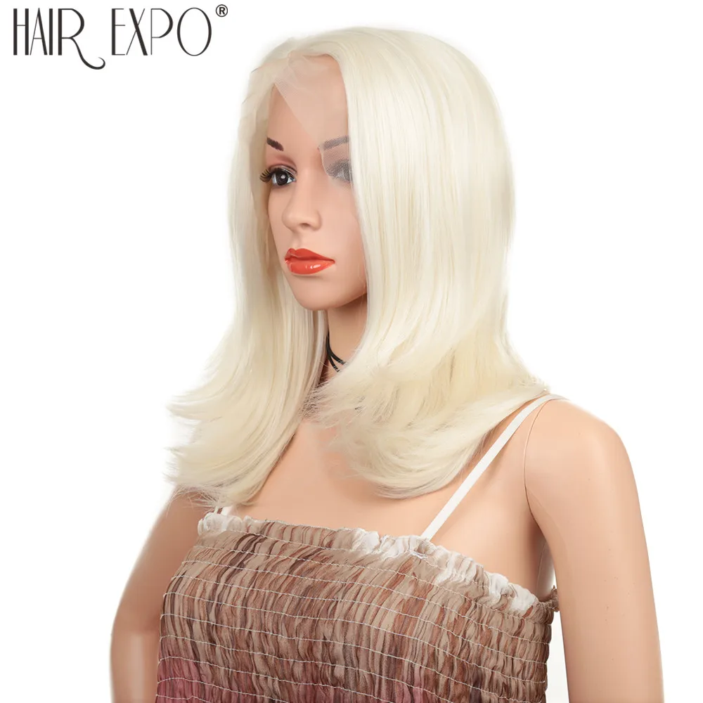 Парик женский прямой синтетический на шнуровке 16 дюймов без клея|Синтетические