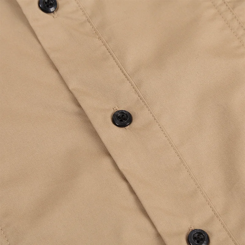 Летняя Повседневная рубашка с коротким рукавом и пуговицами приталенный силуэт