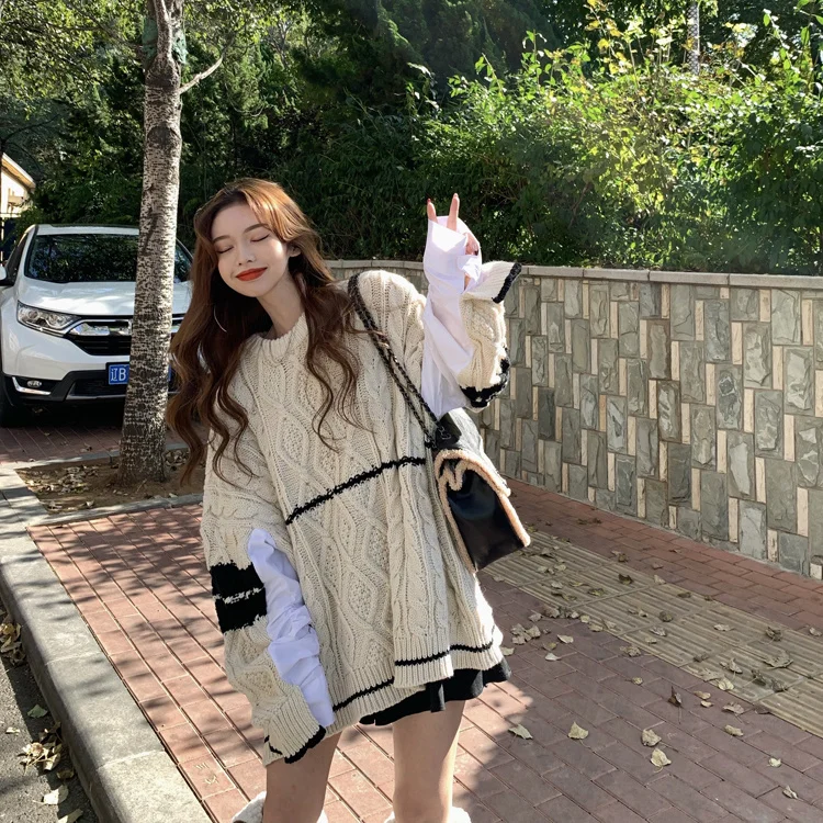 Реальный снимок экономически выгодно ~ осенний свободный стиль в Корейском стиле