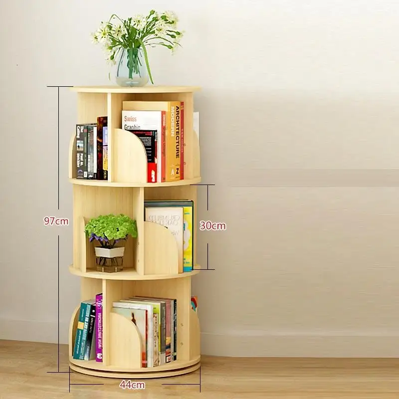 

Decoratie Estanteria Libros Storage Mueble De Madera Rotatable Rotate Libreria Scaffale Bookcase Rack Librero Book Shelf Case
