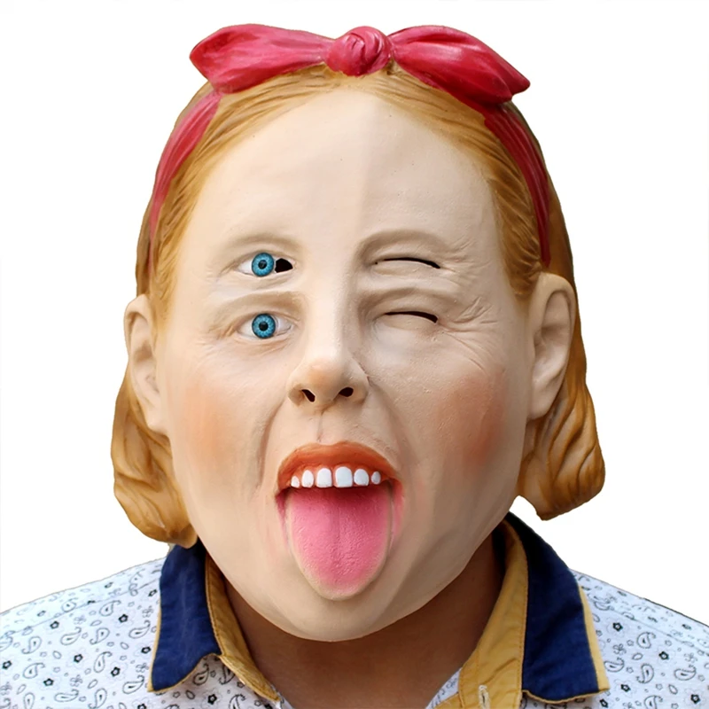 Хэллоуин гастирующая маска Акула глаз Зомби Маска призрака красоты двойной лук