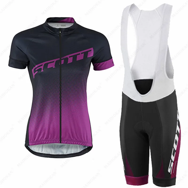 

Women Cycling Jersey SCOTT Bicycle Clothes Female Ciclismo Long Sleeves Road Bike Clothing Riding Shirt Team Jersey Mountain