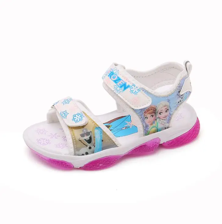 Сандалии Детские летние дышащие Нескользящие со светодиодной подсветкой -