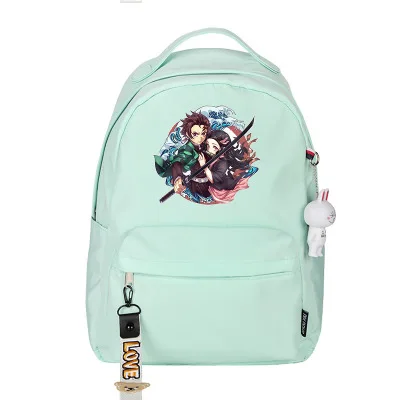 Demon Slayer Kimetsu no Yaiba, реквизит для косплея, рюкзак Nezuko, Большой Вместительный ранец, дорожная уличная сумка Kamado Tanjirou