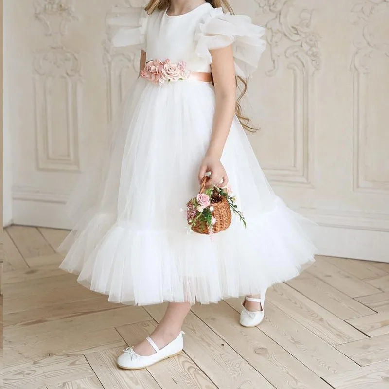 Fashion Flower Girls Dresses For Wedding And Party Kids Princess Long Summer Dress Vestidos Children Costumes | Детская одежда и
