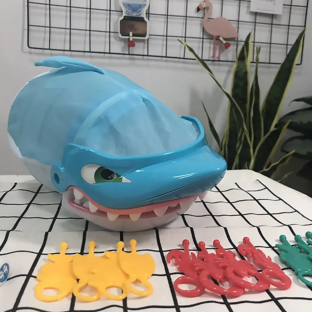 

Children Desktop Educational Fishing Toys Fun Thrilling Biting Great White Shark Game Parent-Child Interactive Desktop Toys Xmas