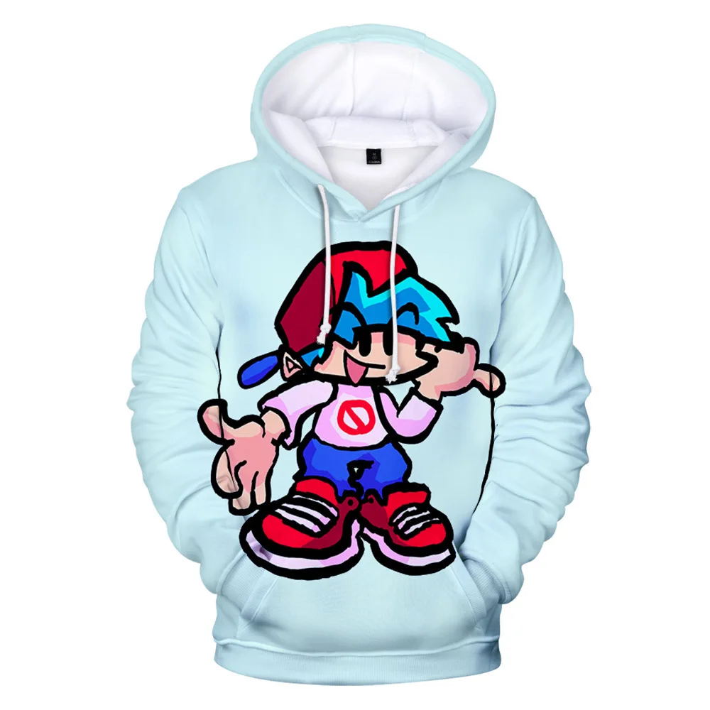 

Friday Night Funkin Loose color printed hoodie for men and women around the game