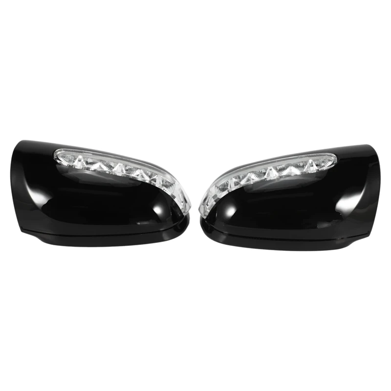 

Car Left&Right Side Mirror Cover Housing with Turn Signal Light for Mercedes Benz W220 2003-2005 A2208100964 A2208101064