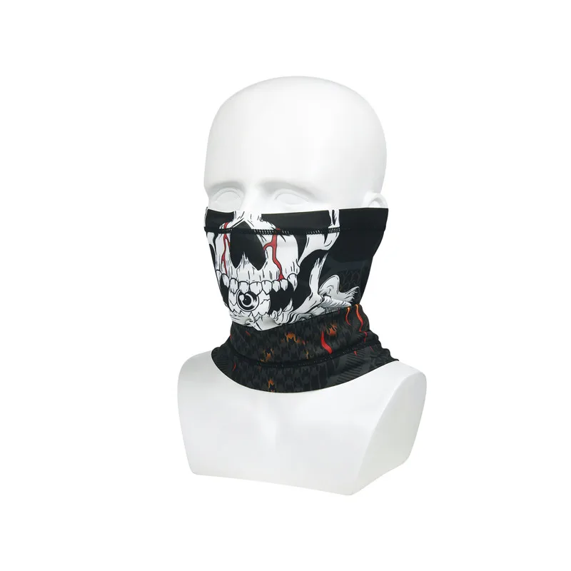 

Cooling Outdoor Riding Sunscreen Breathable Face Mask Scarf Neck Cover Anti-UV Anti-Sweat Neck Ice Silk Cycling Bicycle Headwear