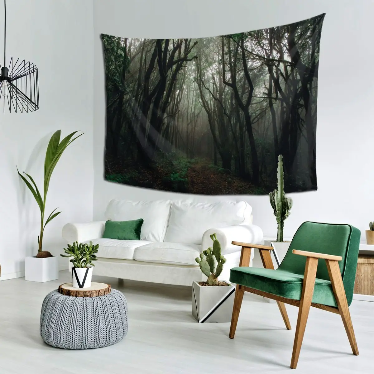 Натуральный ЛЕС красивый Печатный Большой Настенный Гобелен дешевый хиппи