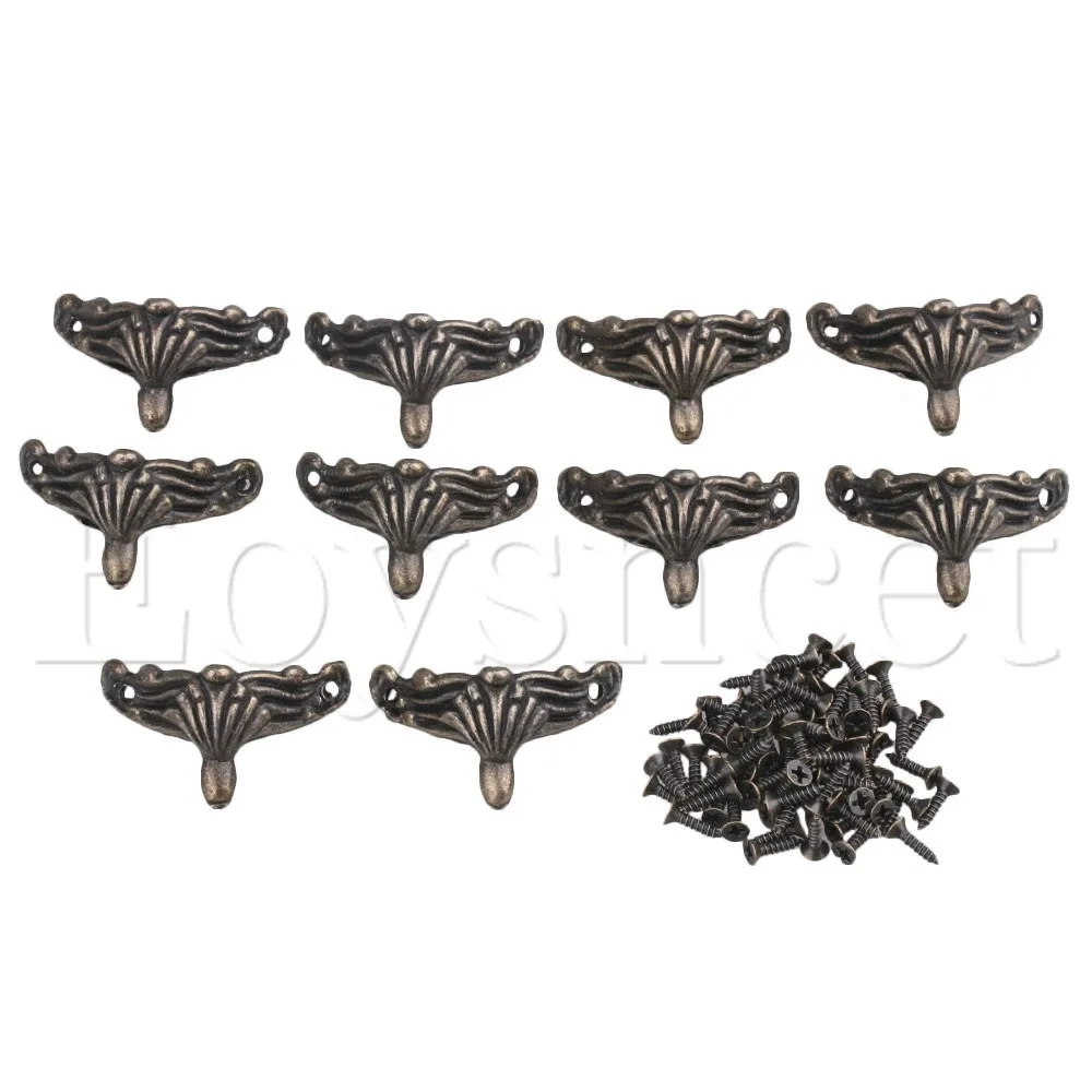 

10pcs Antique Red Bronze Metal Corner for Funiture Box Table