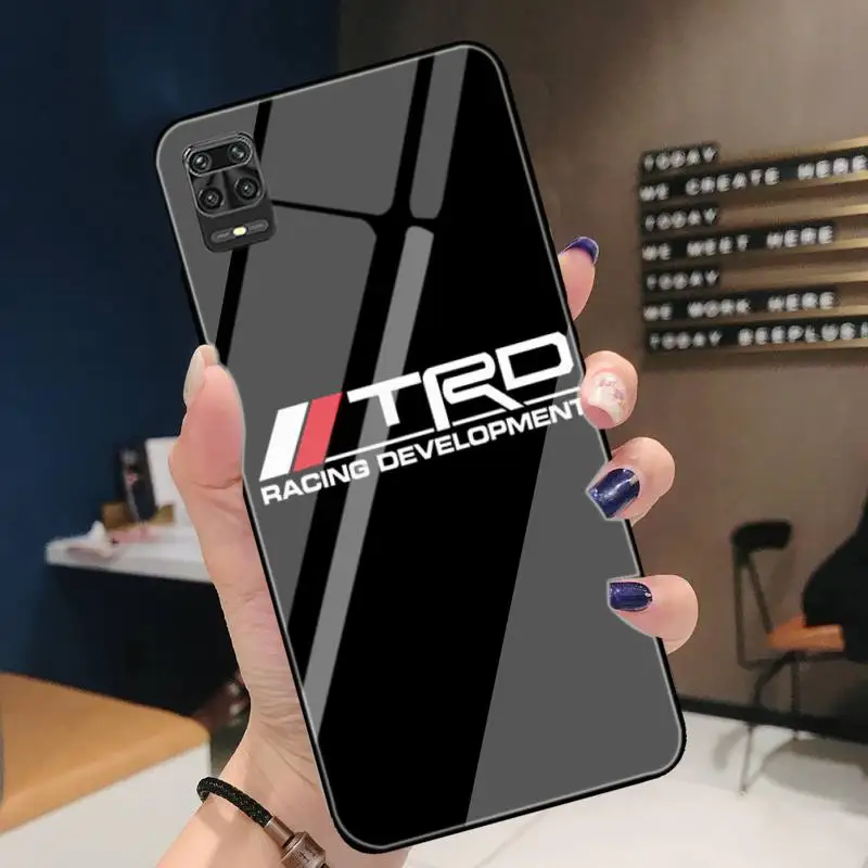 

Phone Case For Redmi 4X 5 5plus 6 6A Note 4 5 6 6pro 7 Xiaomi 6 8se MIX2S Note 3 Tempered Glass Soft Cover T-Toyota TRD Car