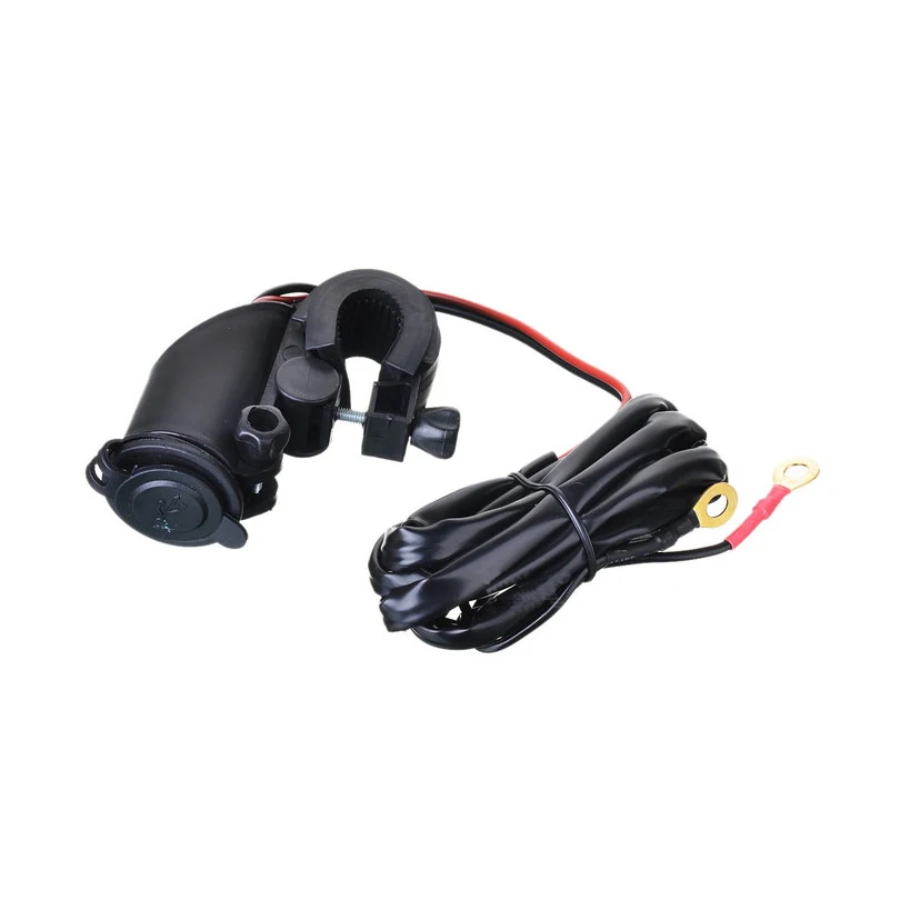 DIY зарядное устройство для мотоцикла водонепроницаемое USB 1 5 м кабель двойное В/3 а