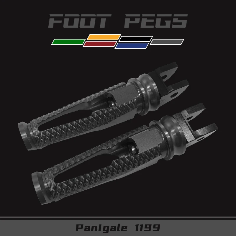 

FOR Panigale 899/959/1098/1198/1199/1299 Motorcycle CNC Aluminum Passenger Footrests Rear Foot Pegs pedal Footpegs