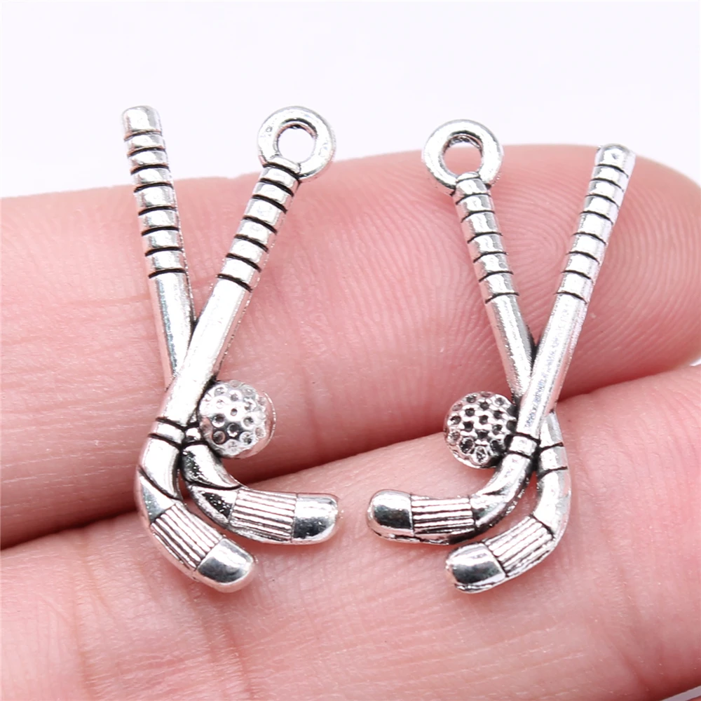 

Sejuani charms for jewelry making 20pcs 17x11mm Golf Charms