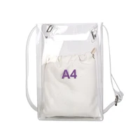 6pcslot summer pvc transparent lady handbag purse jelly women beach bag waterproof girls shoulder bag messenger bag