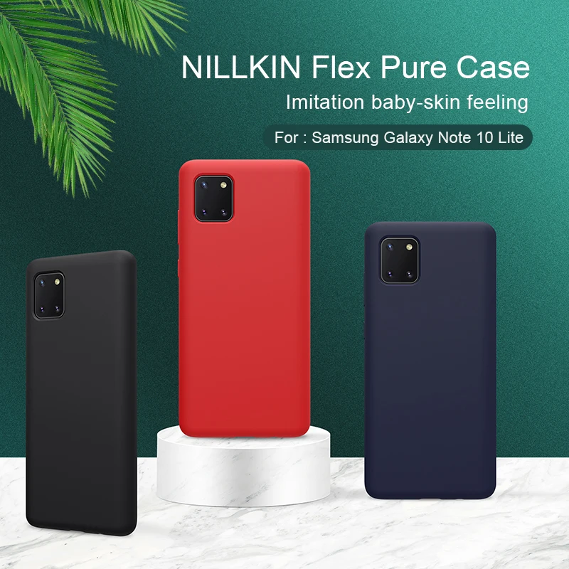 NILLKIN Flex Prue Мягкий противоударный чехол из жидкого силикона для Samsung Galaxy Note 10 Lite Note10