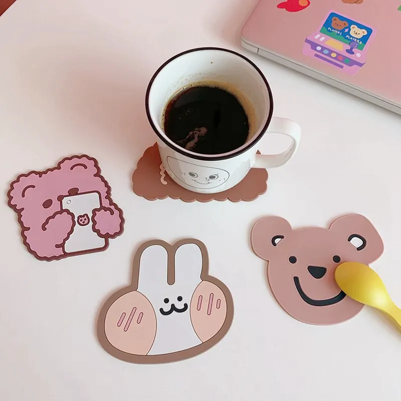 

Creative Cute Table Placemat Waterproof Heat Insulation Non-Slip Bowl Pad Desktop Coffee Cup Mug Mat Pad