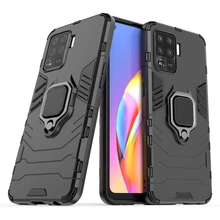 For OPPO F19 Pro Case Cover for OPPO F19 Pro Protective Cover Armor Shell Coque Funda Finger Ring Kickstand Hard Back Phone Case