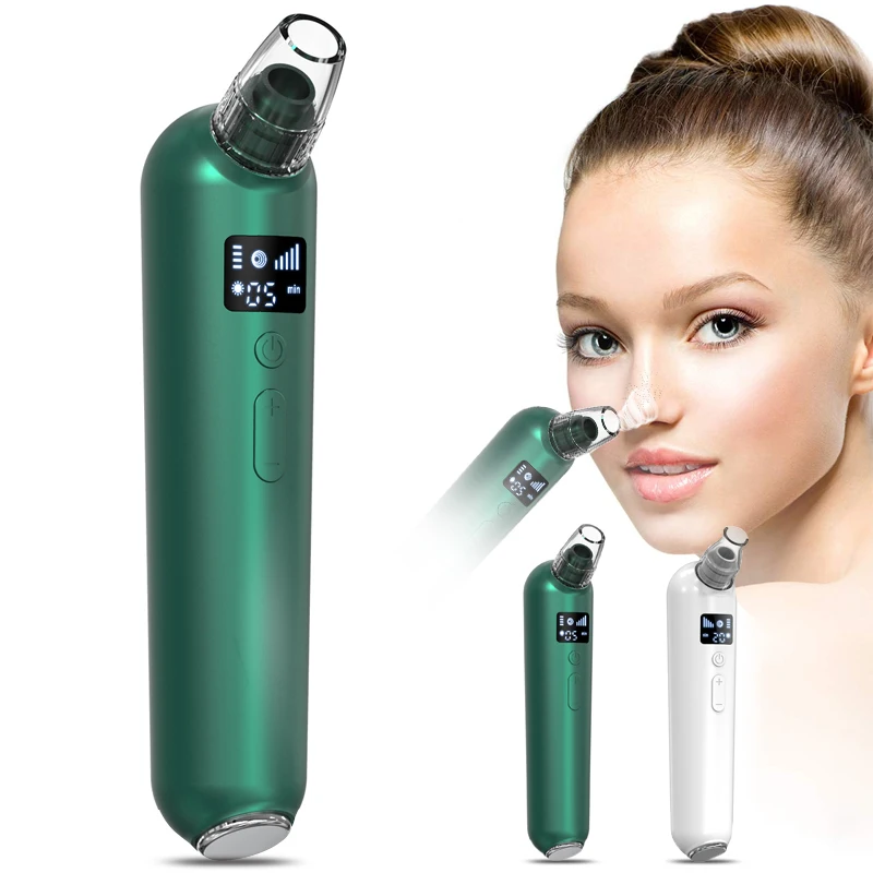 

2021Hot Blackhead Remover Vacuum Suction Face Pimple Acne Comedone Extractor And Facial Pores Cleaner With Heating Function