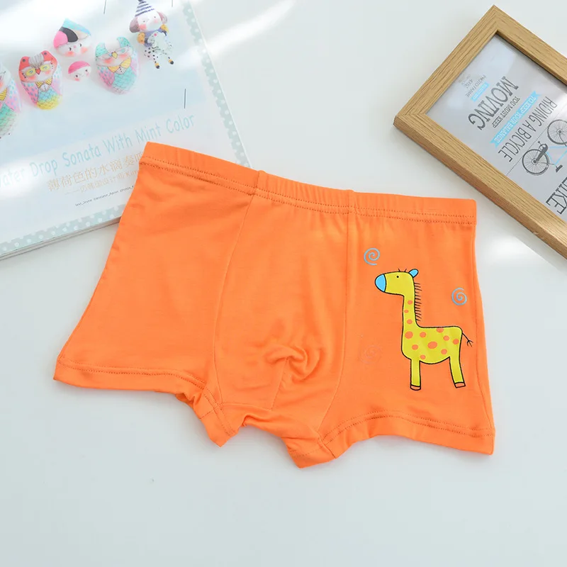 5 шт./лот 100% детские трусики Мягкое хлопковое нижнее белье милые с рисунком