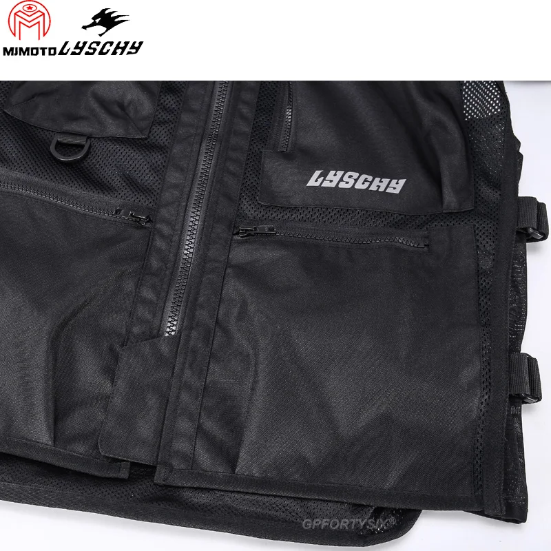 LYSCHY мотоциклетная куртка съемная с защитой CE летняя дышащая внутренняя для 4