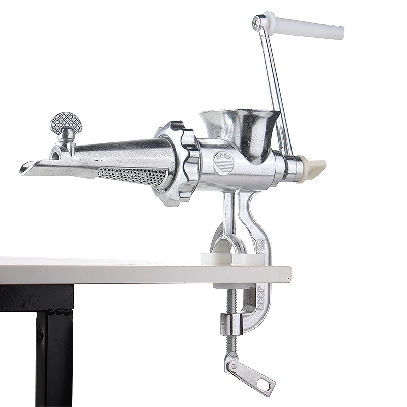 

Silver Hand Operated Grinder 2 In 1 Hand Operated Juicer Meat Grinder For Meat Fruit Vegetable Wheatgrass