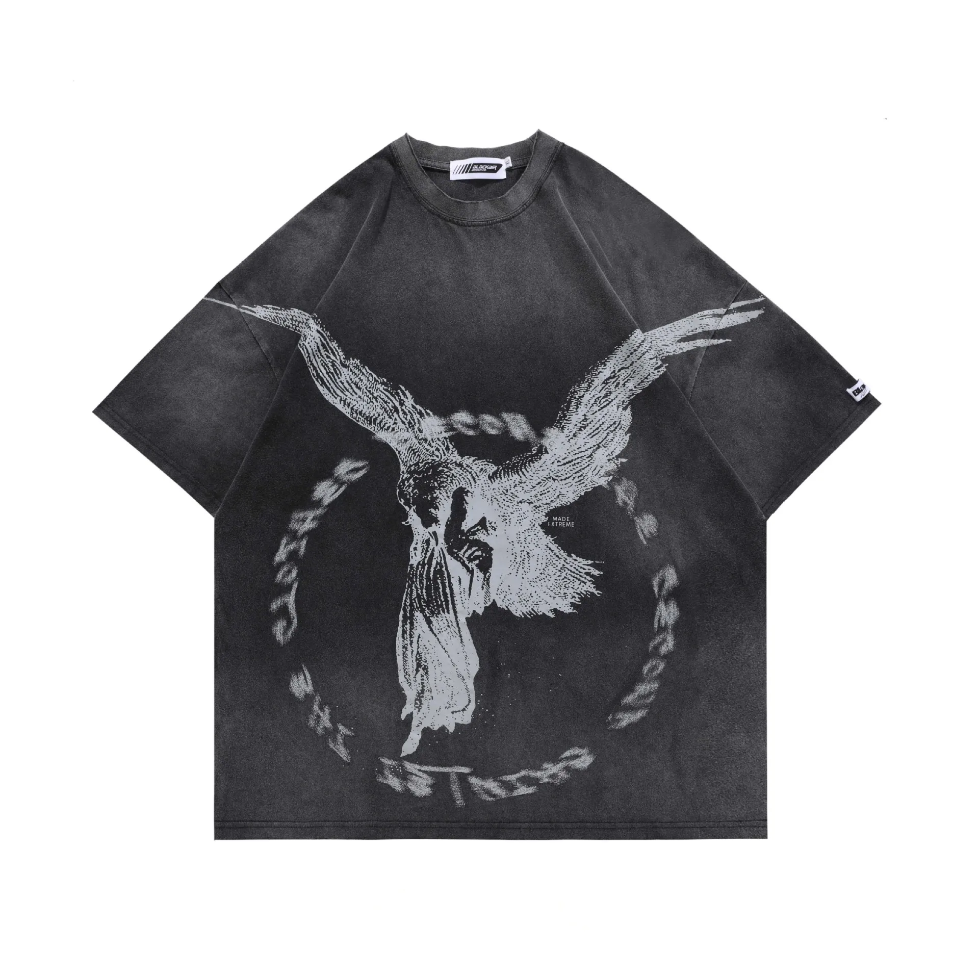 

Oversized T Shirt Spring/summer Cotton Short-sleeveloose Large-size National Tide Neutral Men's and Women's Half-sleeve T-shirt