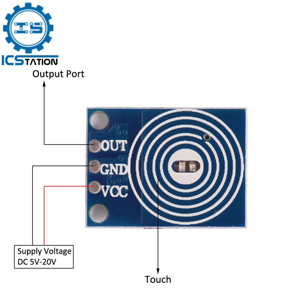 

10Pcs DC 5-20V Capacitive Touch Switch Dimmable LED Stepless Dimming Digital Touch Sensor Button Switch Module 10A Driver