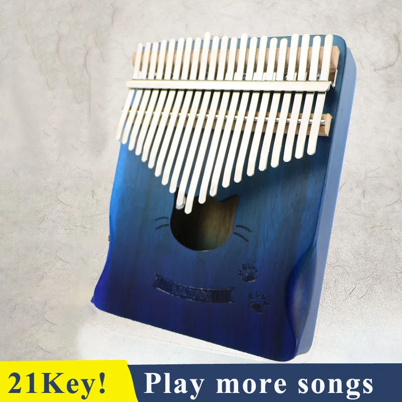 21key Kalimba фортепиано высокое качество дерево акации корпус Музыкальные